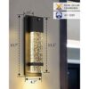 Lámpara LED de pared para exteriores del atardecer al_3
