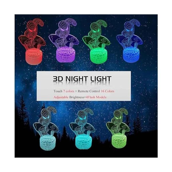 Lámpara LED de ilusión 3D luz nocturna para niños 16_2