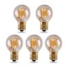 Lxcom Lighting G40 Bombilla LED 2W Vintage Edison Globe_1