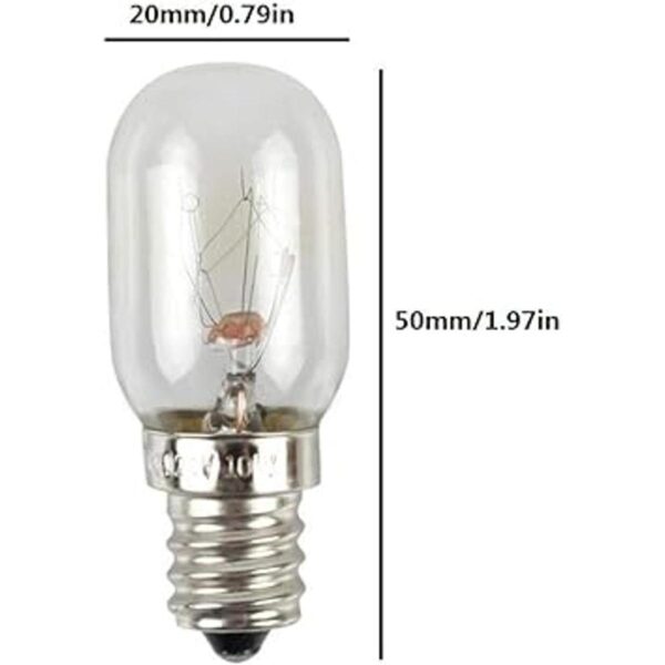 Lxcom Lighting Bombilla incandescente de 10 W T20 de sal
