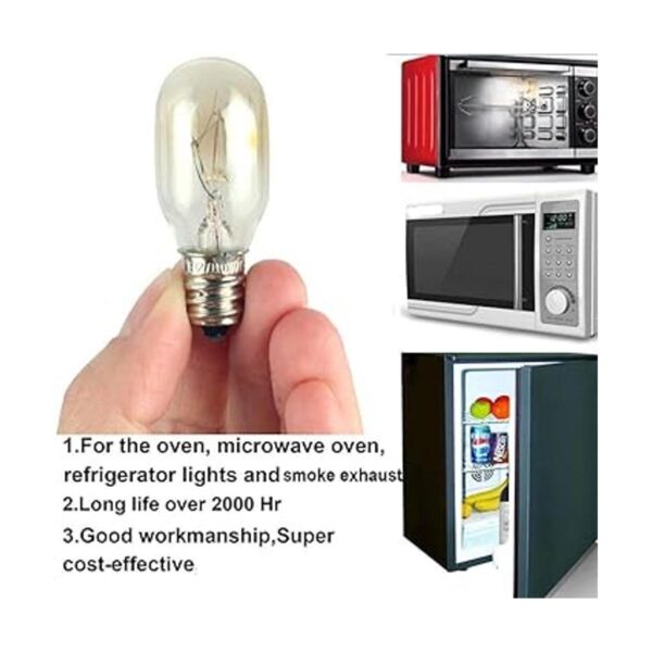 Lxcom Lighting Bombilla incandescente de 10 W T20 de sal