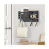 Lwenki Soporte para llaves y correo para pared madera