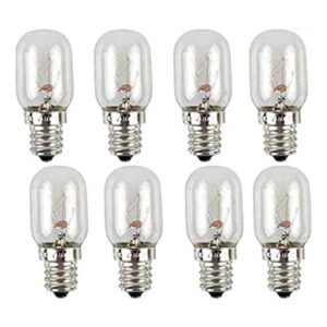 Lxcom Lighting Bombilla incandescente de 10 W T20 de sal