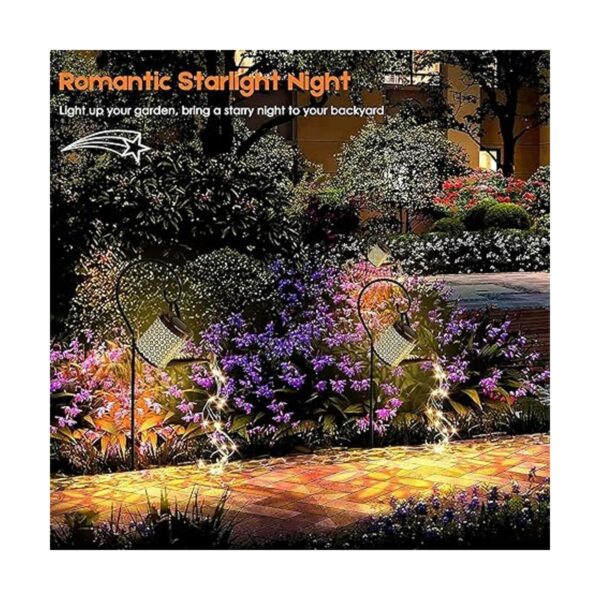 Luz solar LED de jardín luces huecas para regadera_3