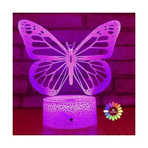 Luz de noche de mariposa regalo de cumpleaños para niñas_1