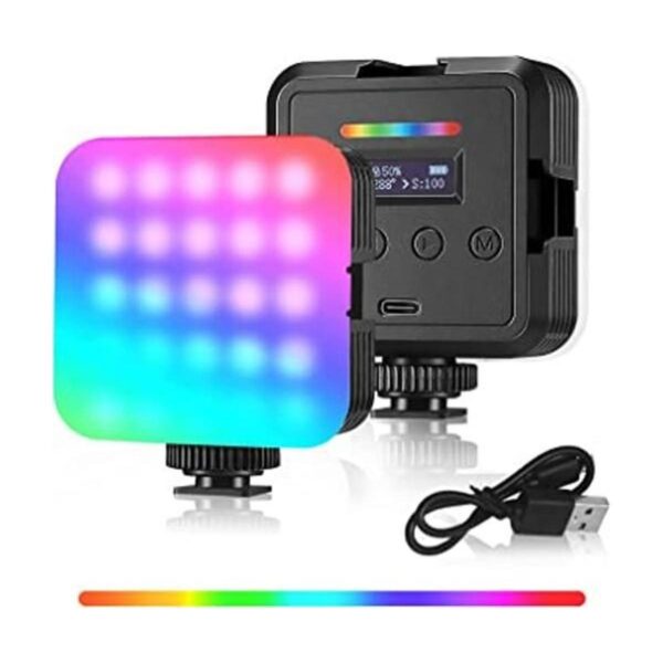 Luz de cámara RGB luz de video RGB en la cámara 360 a_1