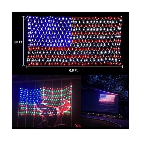 Luz de la bandera estadounidense con 420 luces Led súper_3