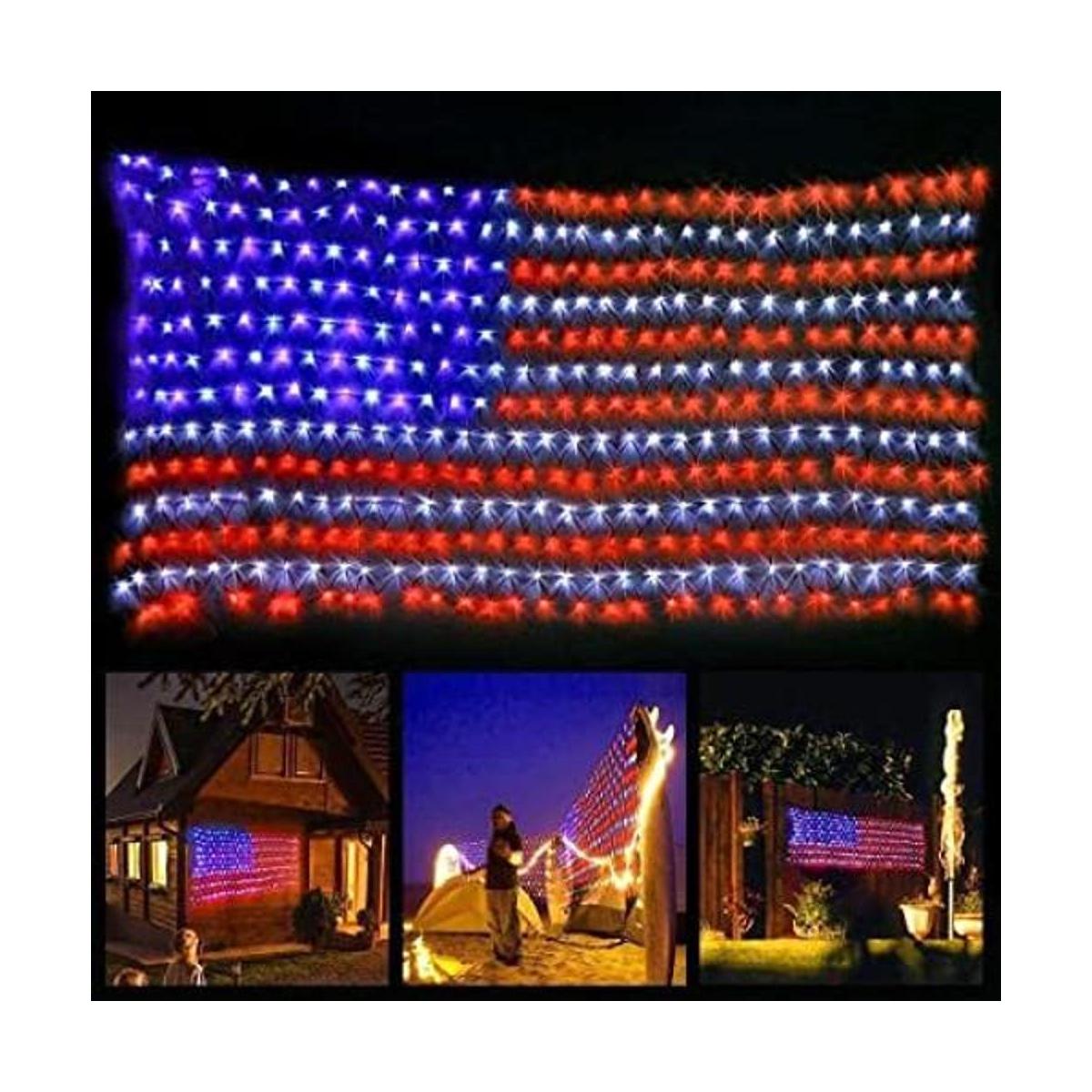 Luz de la bandera estadounidense con 420 luces Led súper