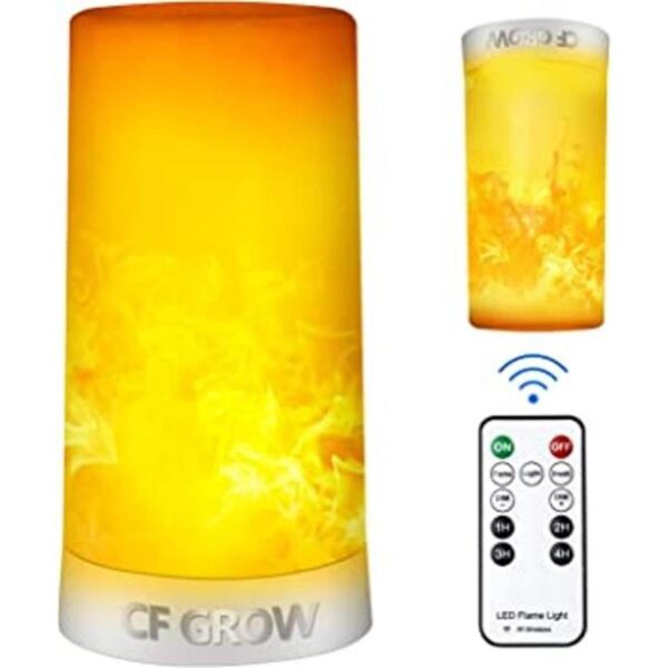 Luz LED de efecto de llama recargable por USB lámpara de_1