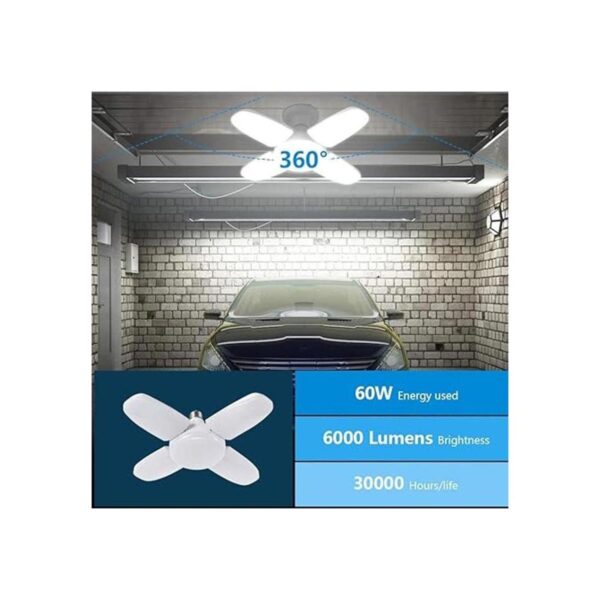 Luz LED de garaje500 vatios equivalente a 6500KLuz