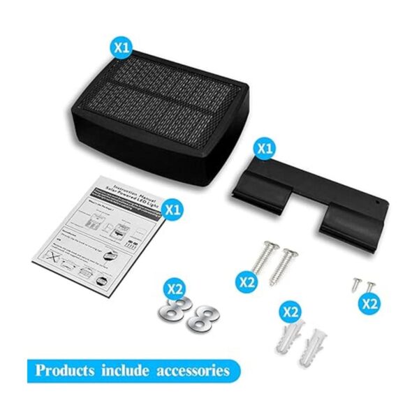 Luz LED de cubierta de energía solar con clip para letrero_3