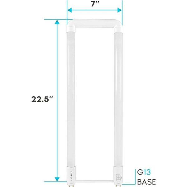 Luxrite Tubo de luz LED en U Bend T8 T12 15 W_4