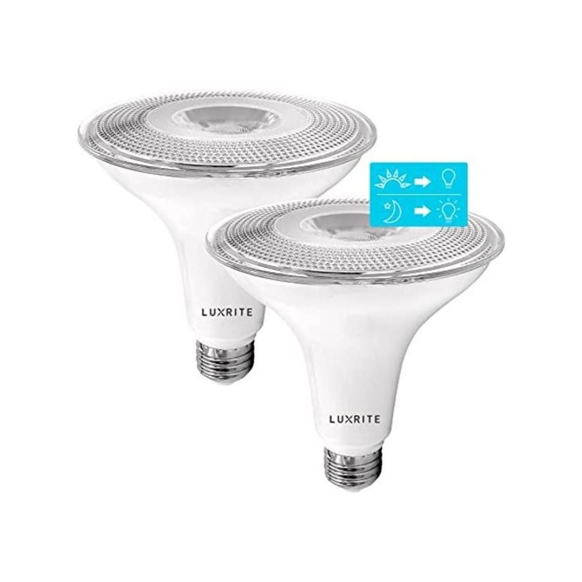 Luxrite Bombilla LED Dusk to Dawn PAR38 equivalente a 120