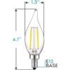 Luxrite Bombillas LED de 4 W intensidad regulable 400