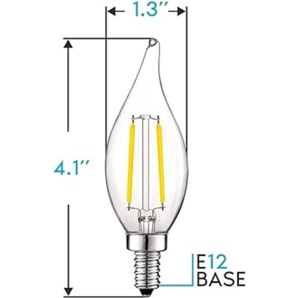 Luxrite Bombillas LED de 4 W intensidad regulable 400