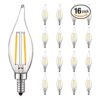 Luxrite Bombillas LED de 4 W intensidad regulable 400