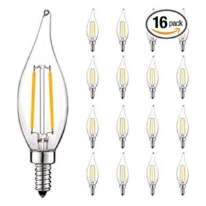 Luxrite Bombillas LED de 4 W intensidad regulable 400