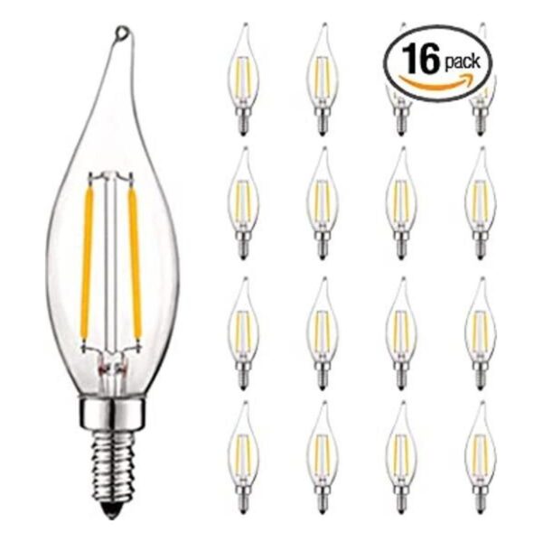 Luxrite Bombillas LED de 4 W intensidad regulable 400