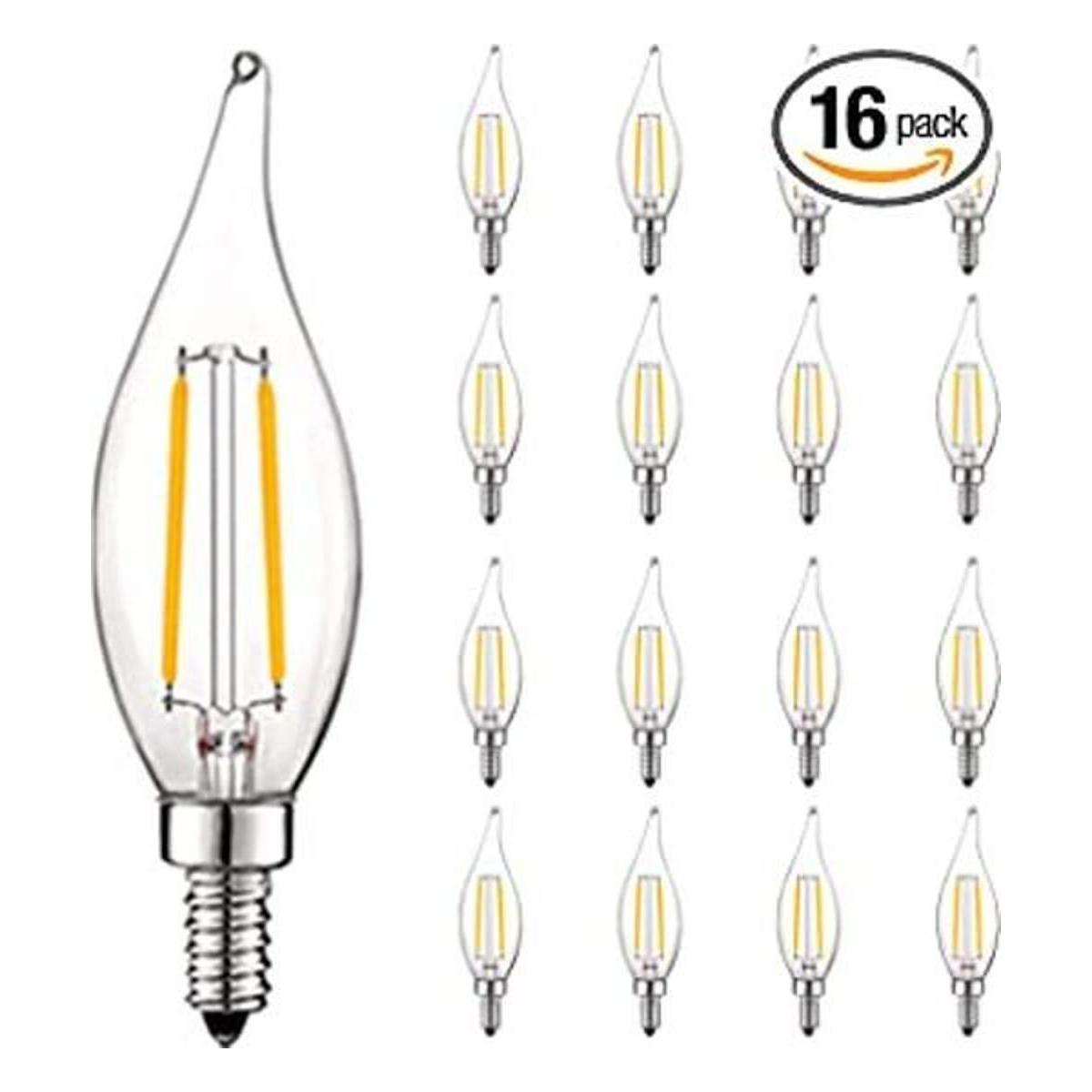 Luxrite Bombillas LED de 4 W intensidad regulable 400