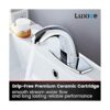 Luxice Grifo automático para fregadero de baño sin_3