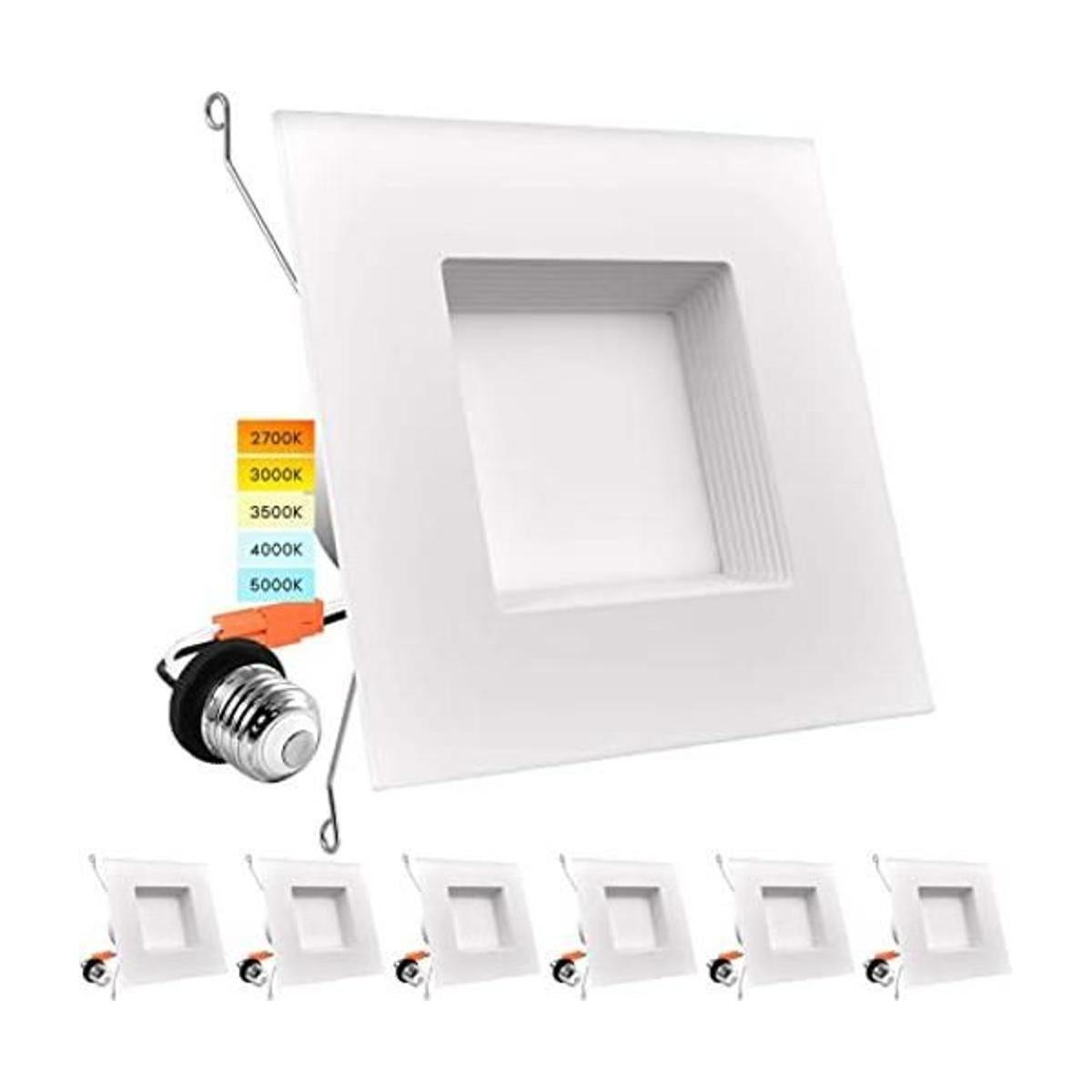 Luxrite 56 pulgadas LED cuadrado empotrable iluminación