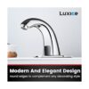 Luxice Grifo automático para fregadero de baño sin_4