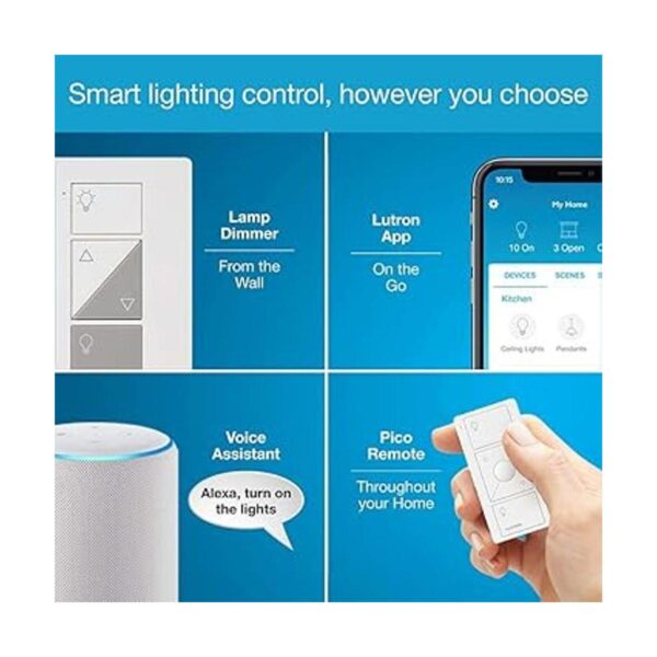 Lutron Caseta Kit de arranque inteligente para lámparas_4