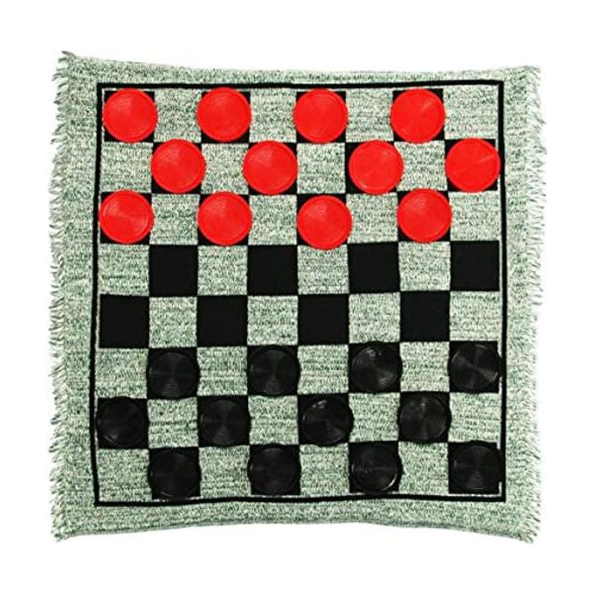 Lulu Home Jumbo Checkers juego de mesa de juego gigante 3