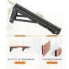 LuckIn Soportes plegables de 12 pulgadas soportes