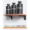 LuckIn Soportes plegables de 12 pulgadas soportes
