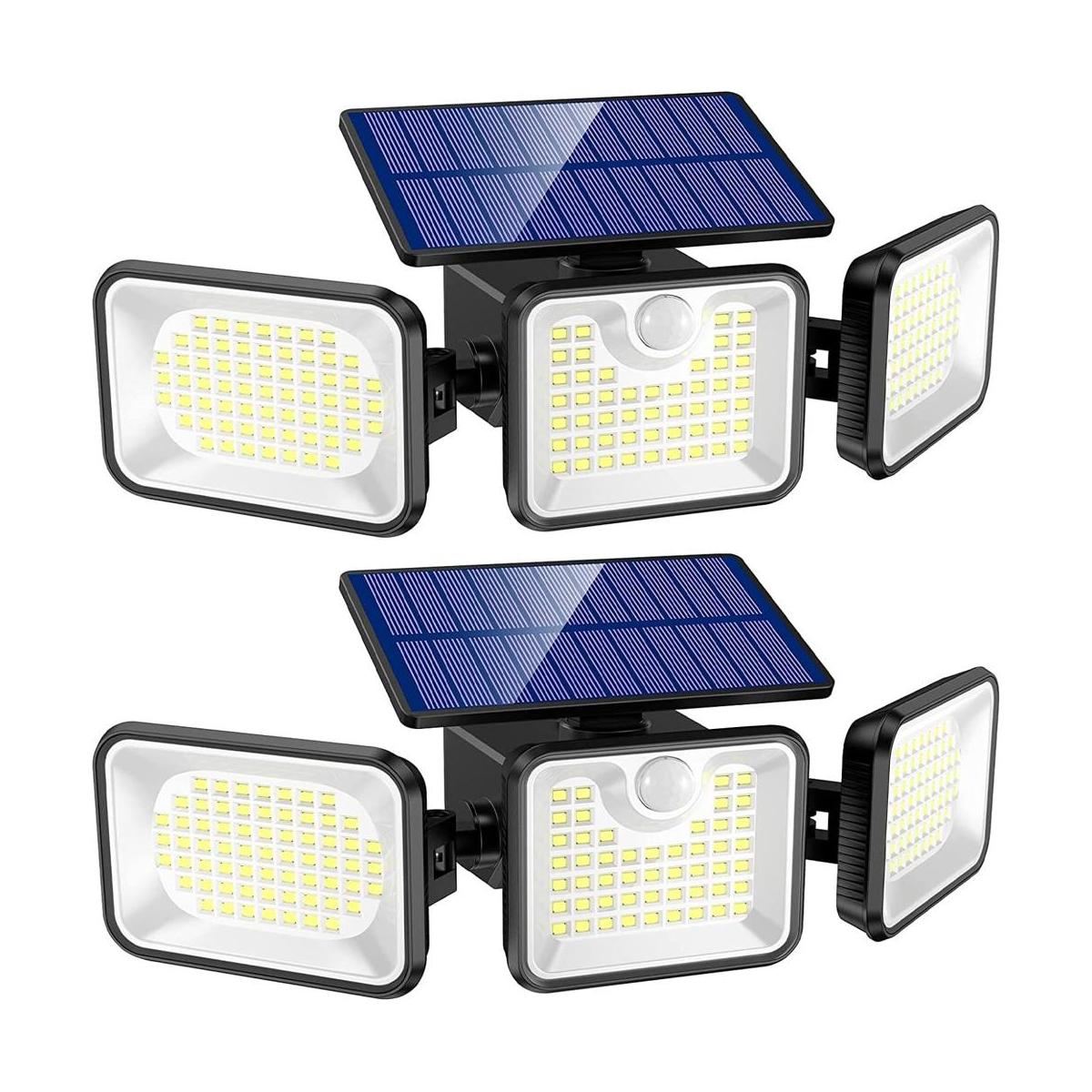 Luces solares para exteriores 2 paquetes de baterías de