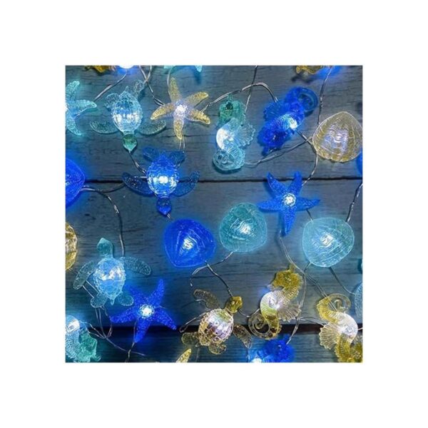 Luces nocturnas de vida marina con temática del océano_3
