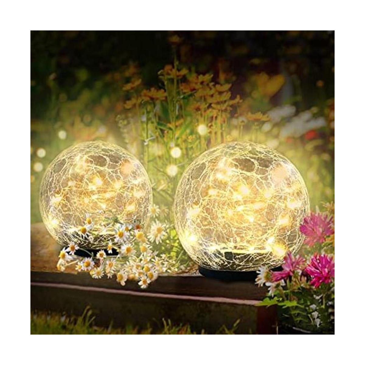Luces solares de jardín para exteriores 2 paquetes de