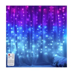 Luces de cortina púrpura rosa verde azulado azul_1