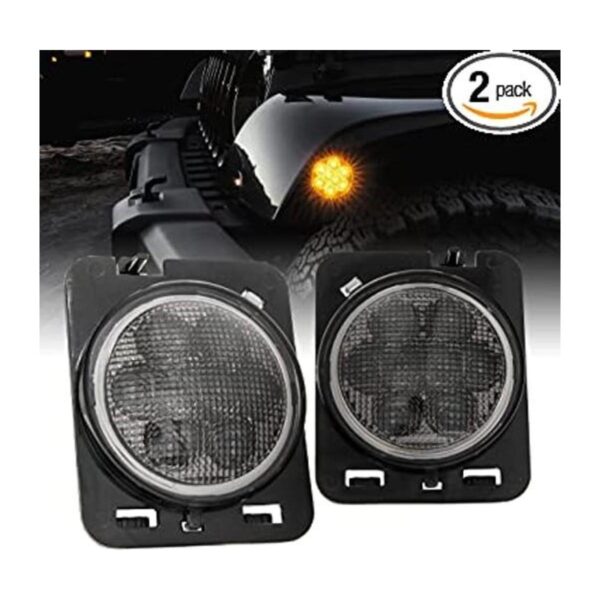 Luces de marcador lateral LED de repuesto para Jeep lente_1