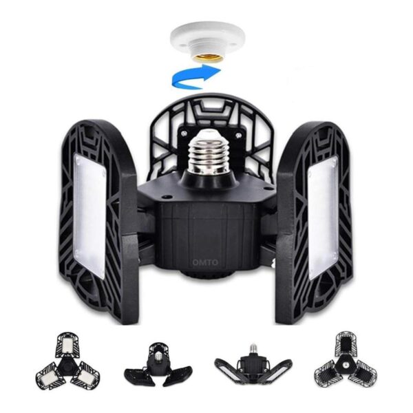 Luces de garaje LED 60 W E26E27 Trilights ajustables