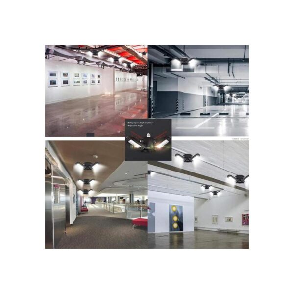 Luces de garaje LED 60 W E26E27 Trilights ajustables