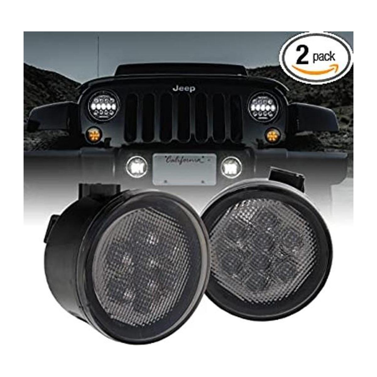 Luces LED direccionales de repuesto para Jeep lente