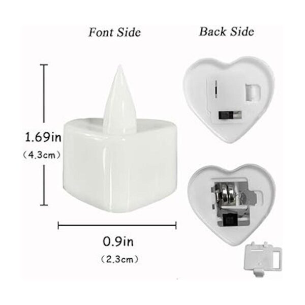 Luces LED de té paquete de 24 velas parpadeantes sin_6