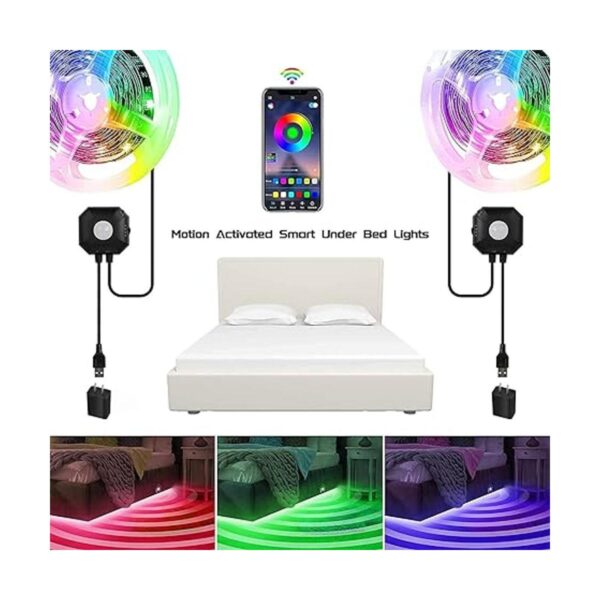 Luces LED activadas por movimiento para debajo de la cama_3