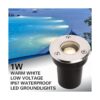Luces LED de bajo voltaje de 1 W con conectores de cable_2