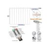 Luces LED de cortina de hadas con control remoto