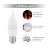 Lpraer Paquete de 6 bombillas LED E26 con efecto de llama_4
