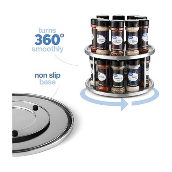 Lovotex Tabla giratoria Lazy Susan de acero inoxidable de