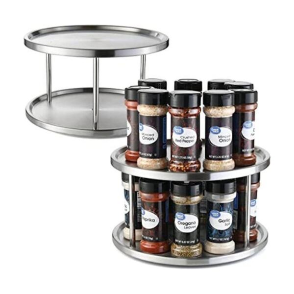 Lovotex Tabla giratoria Lazy Susan de acero inoxidable de