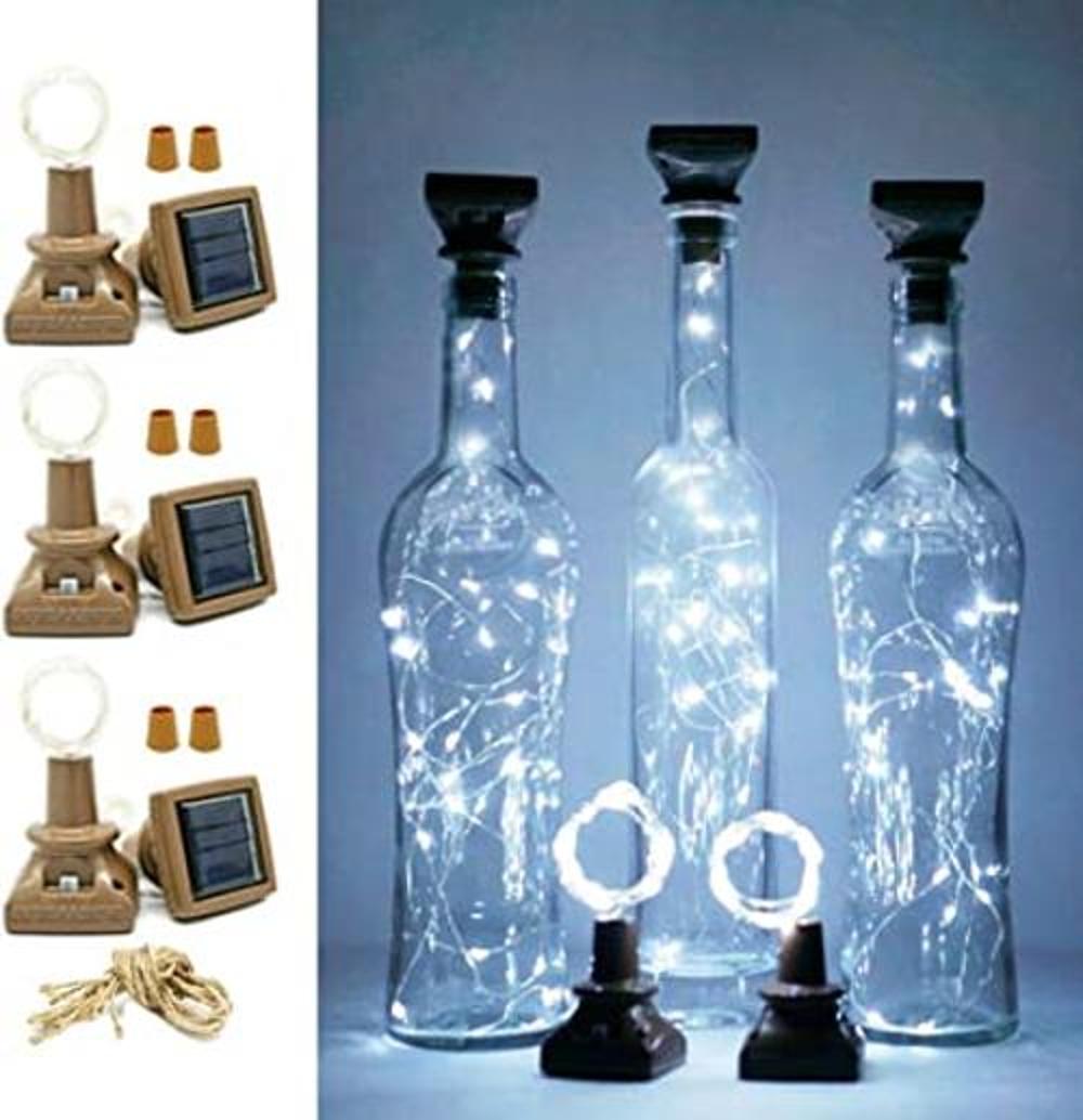LoveNite Luces solares para botellas de vino con corcho