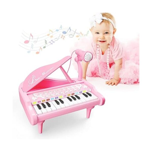 LoveMini Juguetes de piano rosa para niñas de 1 año_5