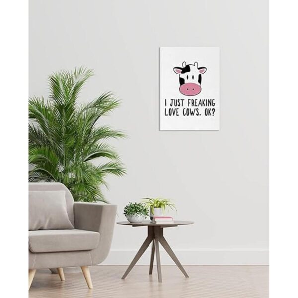 Lovely Cute I Just Freaking Love Cows OK Lienzo_3