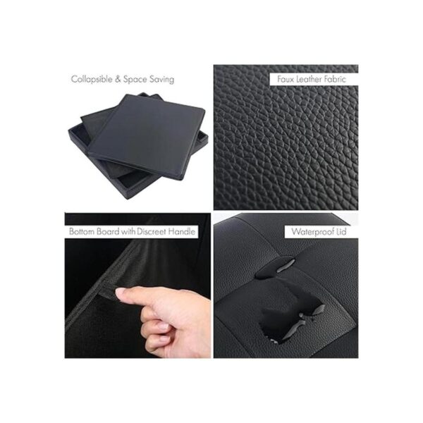 LotFancy Cubo otomano de almacenamiento taburete otomano_2