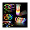 Lote de 400 tubos luminosos Joyin Toy de 8 pulgadas con_2